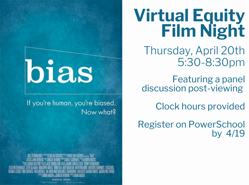 Virtual Equity Film Night Bias graphic
